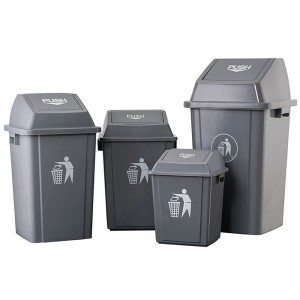 Waste Segregation Dustbins Push Lid Dustbin