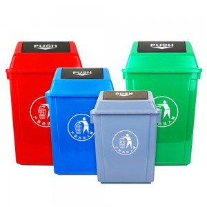 Alta definitio 660L Plastic Waste Bin Dumpster Outdoor Stackable Purgamentum quisquiliis potest cum Lids