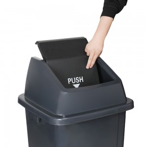 High definition 660L Plastic Waste Bin Dumpster Outdoor Stackable Garbage Trash Can na may Takip